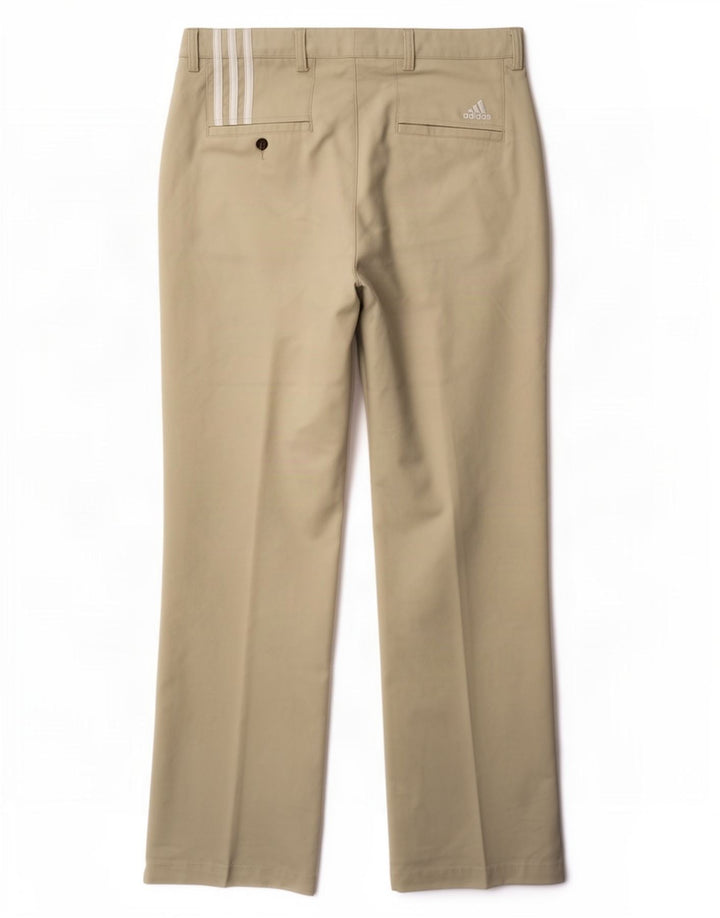 Adidas muške Climacool ravne chino hlače W36 L32 bež poliester