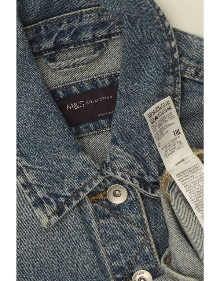 Marks & Spencer ženska traper jakna UK 10 Small Blue Cotton