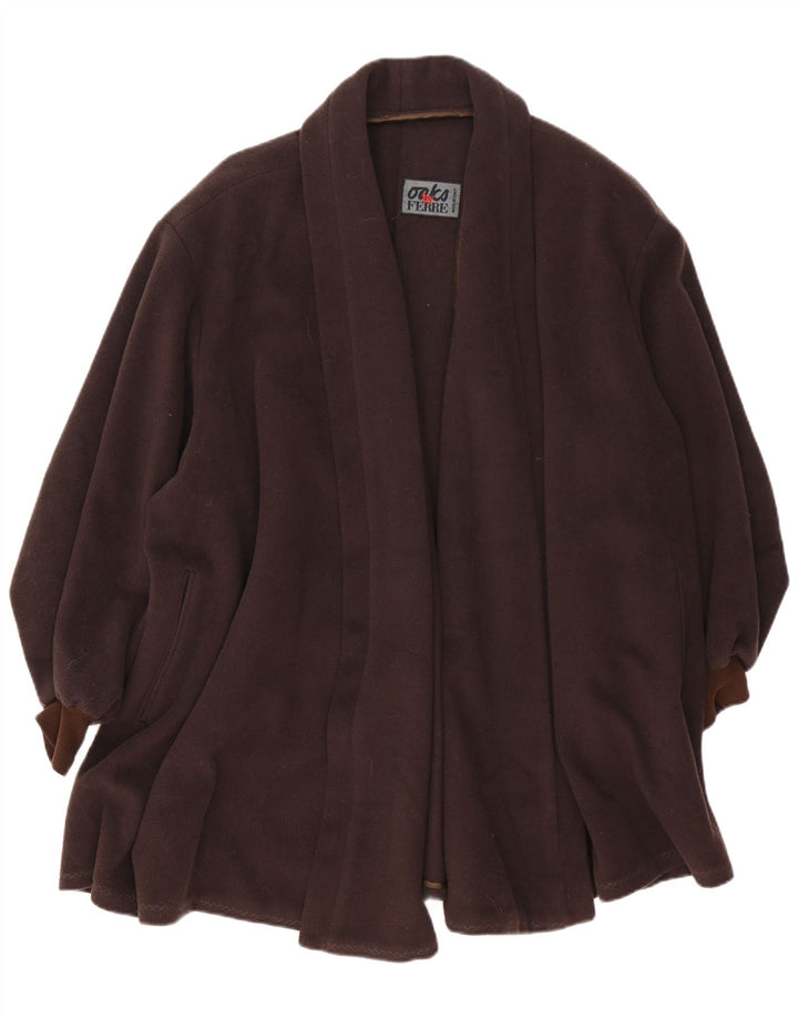 Oaks By Ferre ženski preveliki otvoreni kaput UK 14 srednje smeđe boje