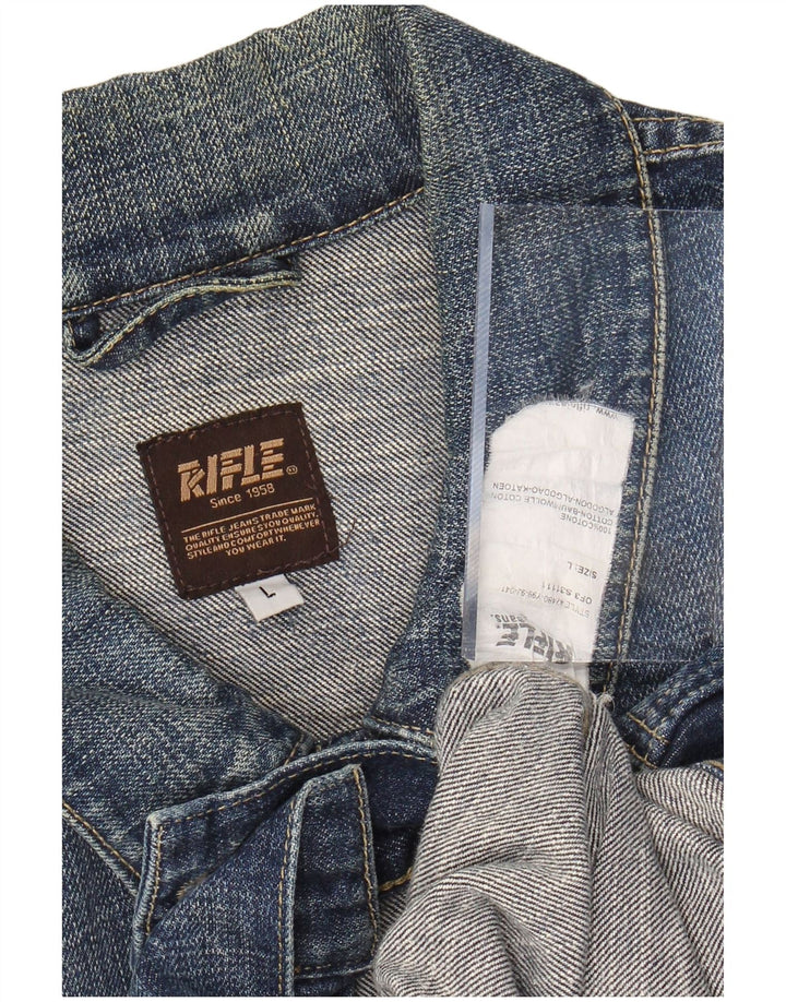 RIFLE Ženska traper jakna UK 16 Large Blue Cotton