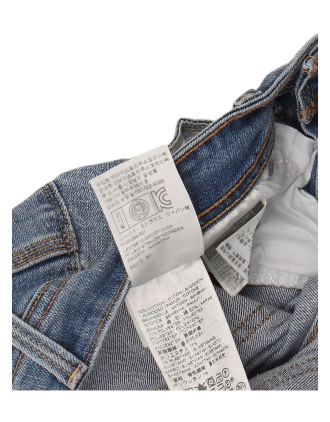 Levi's Ženske Bootcut traperice W30 L27 Plavi pamuk