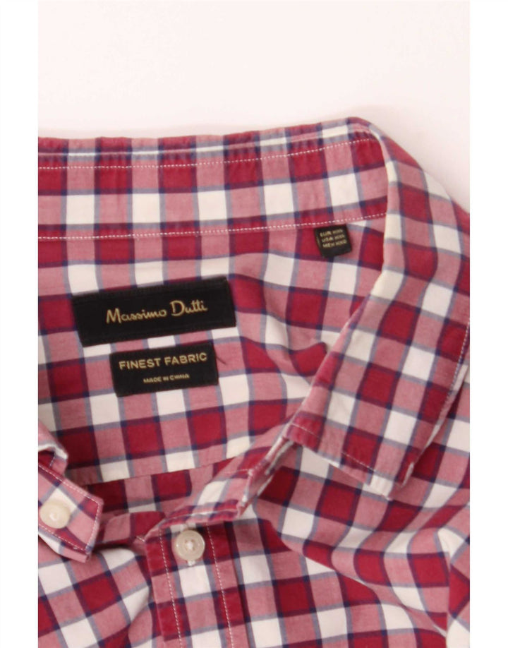Massimo Dutti muška košulja 2XL Pink Gingham