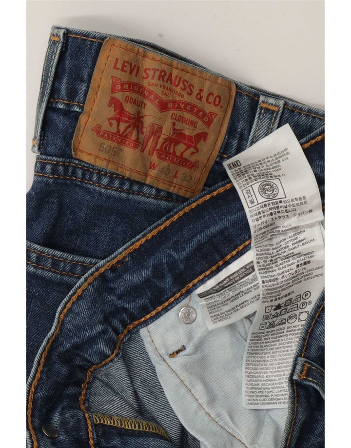 Levi's muške 505 ravne traperice W40 L32 plavi pamuk