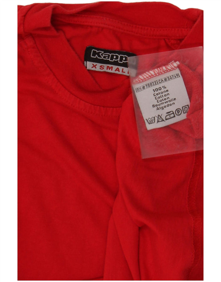 KAPPA muška majica kratkih rukava XS s grafičkim motivima, crveni pamuk