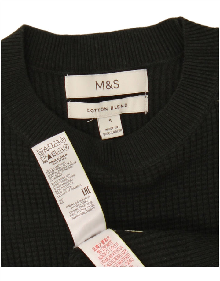 Marks & Spencer muški džemper s okruglim izrezom, mali kaki poliester