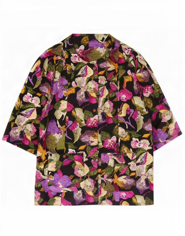 C&A ženska košulja bluza s 3/4 rukavima EU 46 XL Višebojni cvjetni poliester