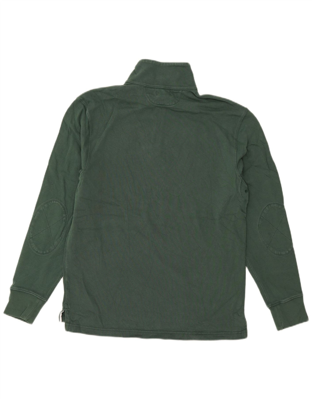 J. Crew muška majica s izrezom s patentnim zatvaračem Mali zeleni pamuk