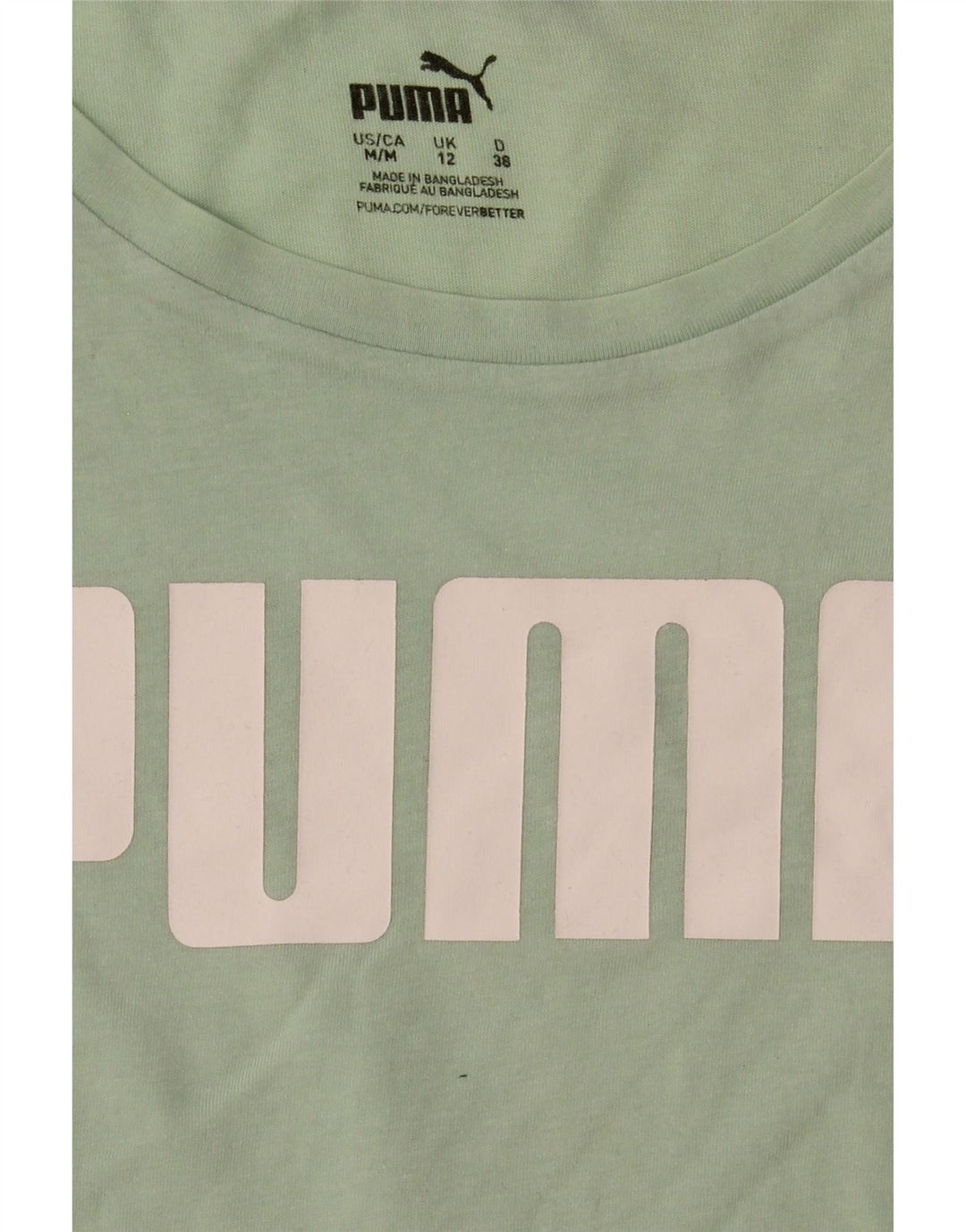 Puma ženska majica kratkih rukava s grafičkim motivima UK 12 srednje zelena