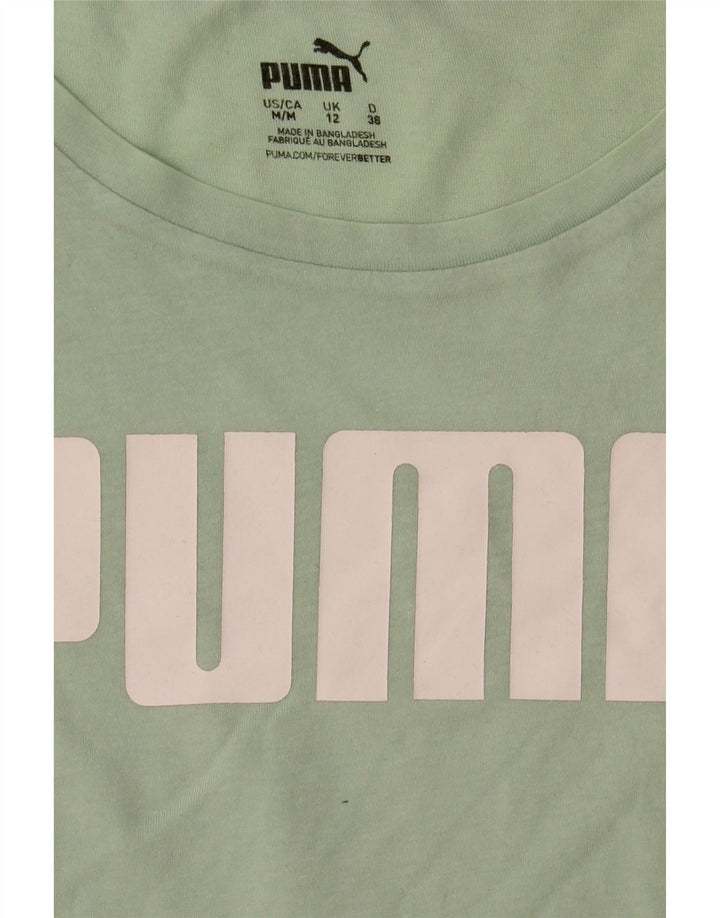 Puma ženska majica kratkih rukava s grafičkim motivima UK 12 srednje zelena