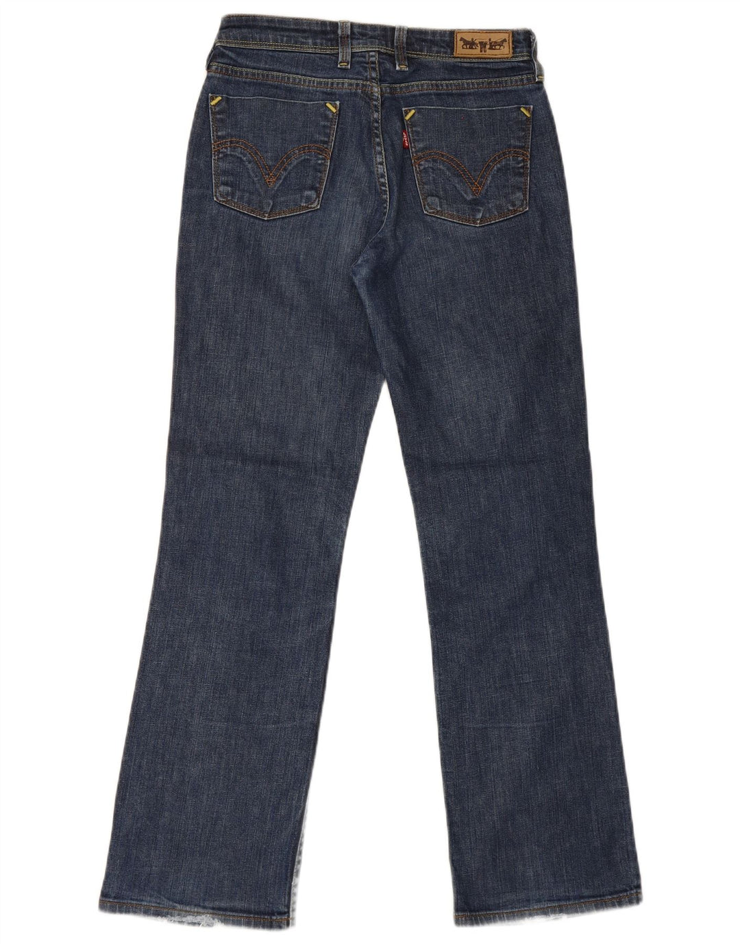Levi's ženske 627 ravne traperice W28 L30 plavi pamuk