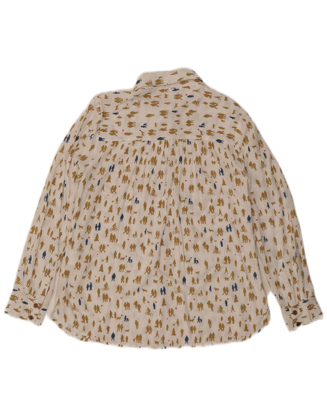 White Stuff Ženska košulja s apstraktnim uzorkom UK 8 Small Off White