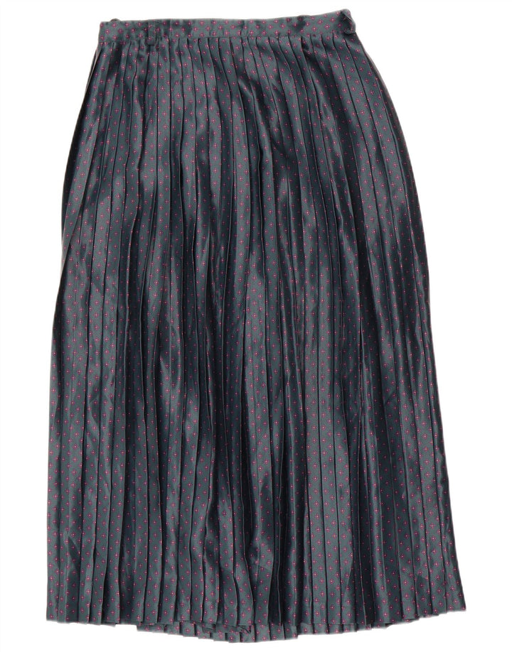 Haupt ženska plisirana suknja s nožem W28 srednje zelene cvjetne boje