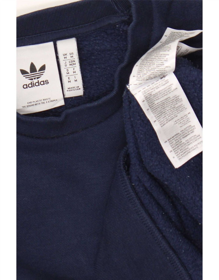 Adidas muška majica s kratkim rukavima, srednje tamnoplavi pamuk