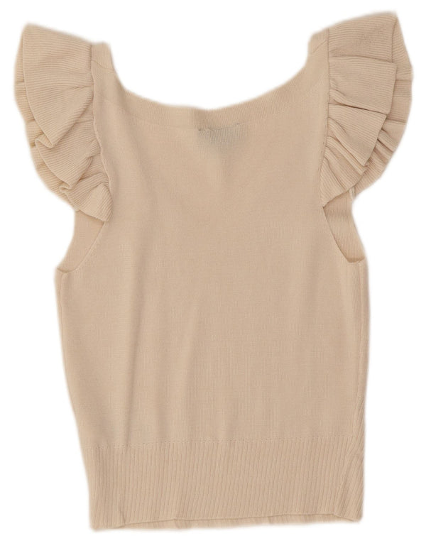 Topshop Ženska skraćena bluza Top UK 12 srednje bijele viskoze
