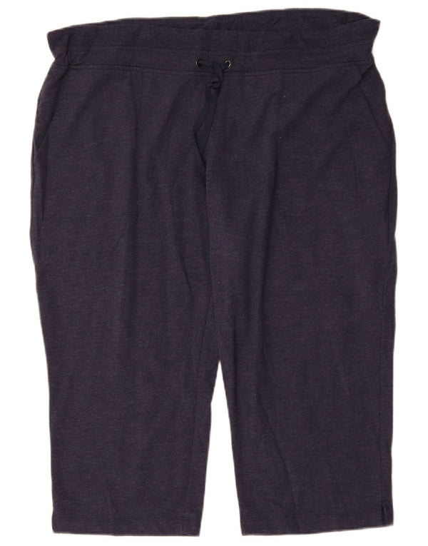 EDDIE BAUER Ženske kapri trenirke Hlače UK 20 2XL tamnoplavi pamuk