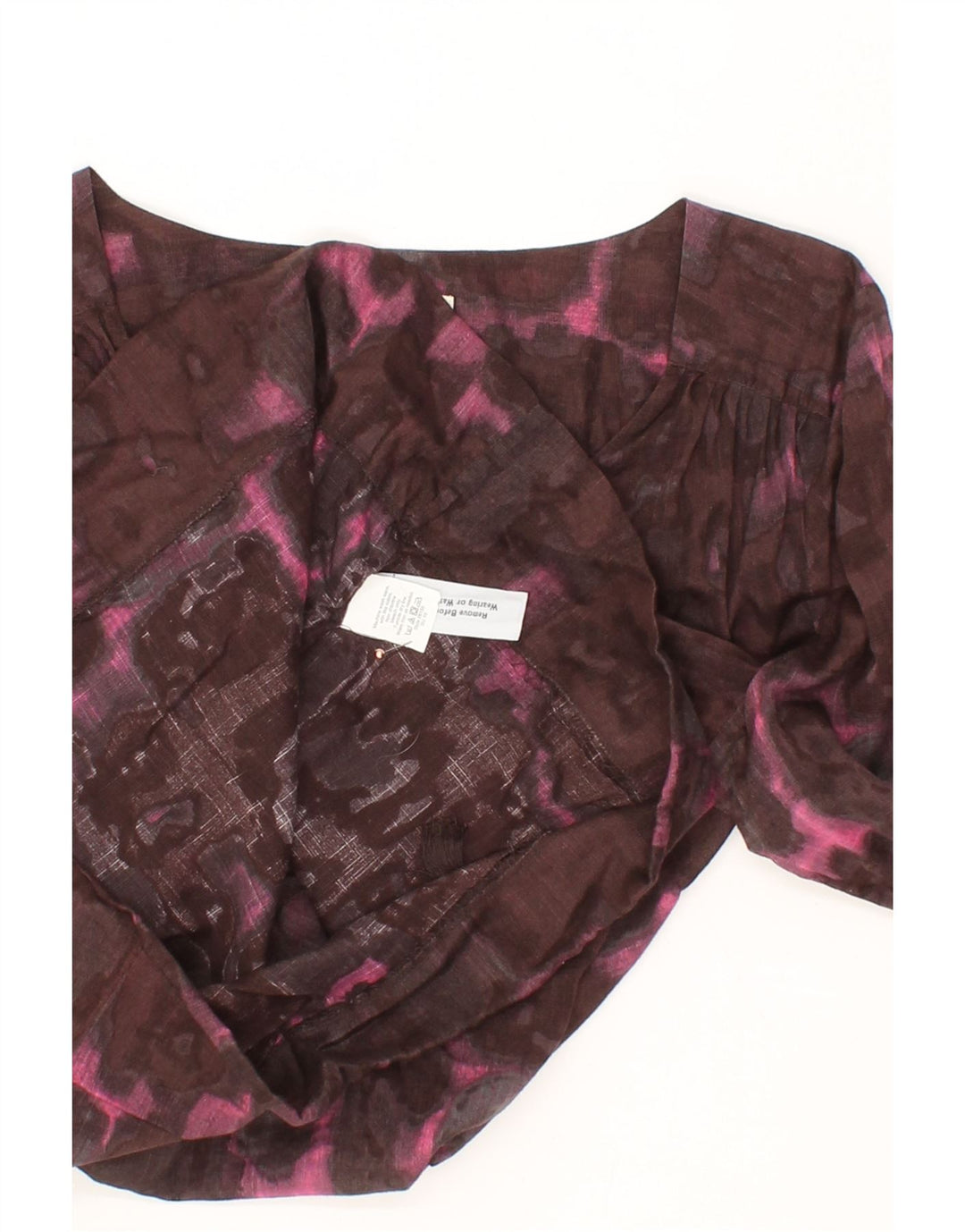 J. CREW Womens Abstract Pattern Blouse Top US 10 Large Brown Vintage J. Crew and Second-Hand J. Crew from Messina Hembry 