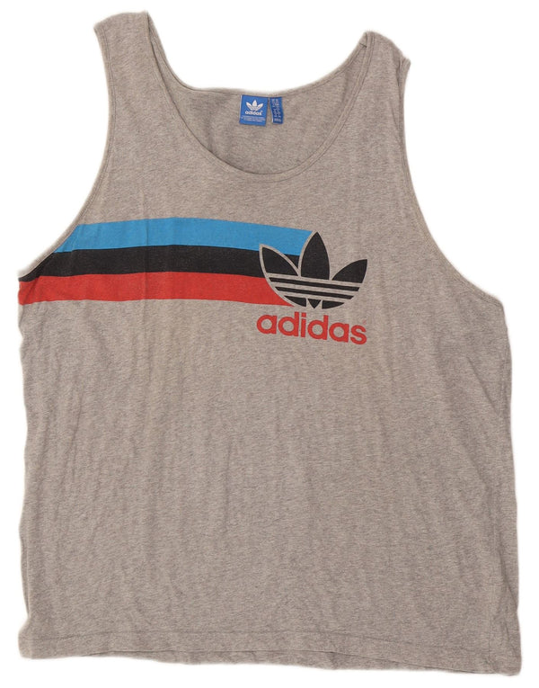 ADIDAS muški grafički prsluk 2XL u sivoj boji
