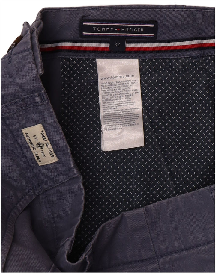 Tommy Hilfiger muške kargo kratke hlače W32 Srednje plavi pamuk