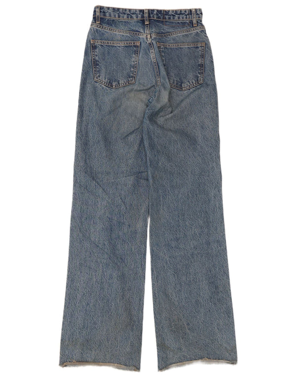 Zara Womens Wide Leg Jeans EU 36 XS W26 L33 Blue