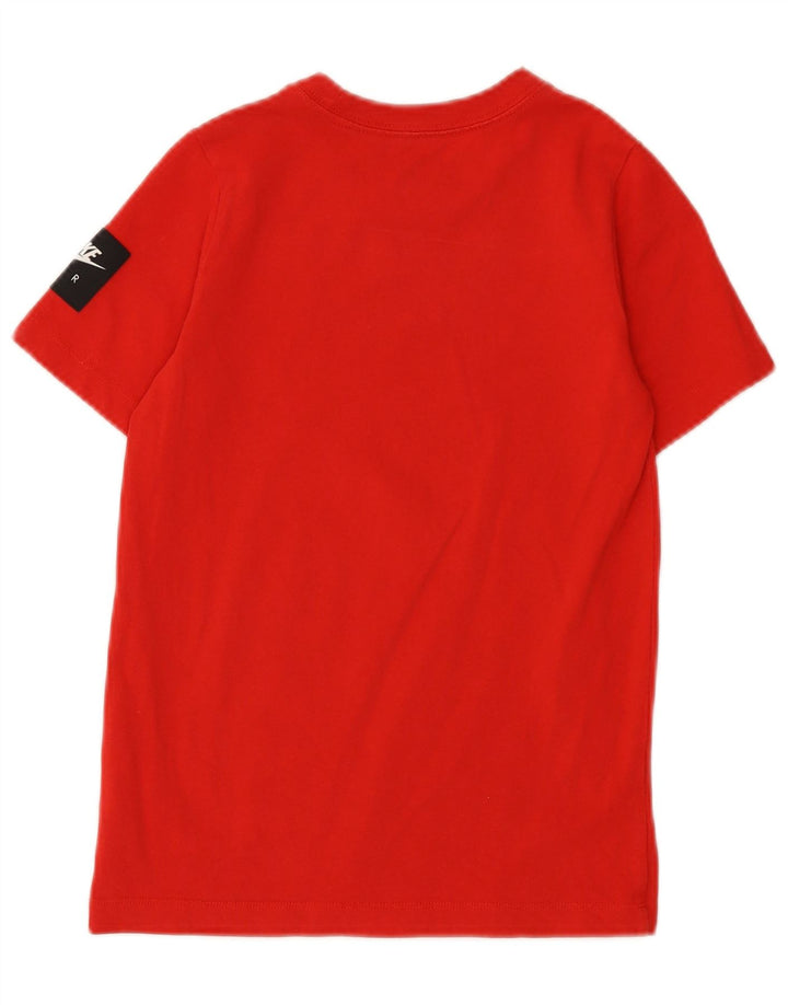 NIKE Boys Graphic T-Shirt Top 10-11 Years Medium Red Pamuk