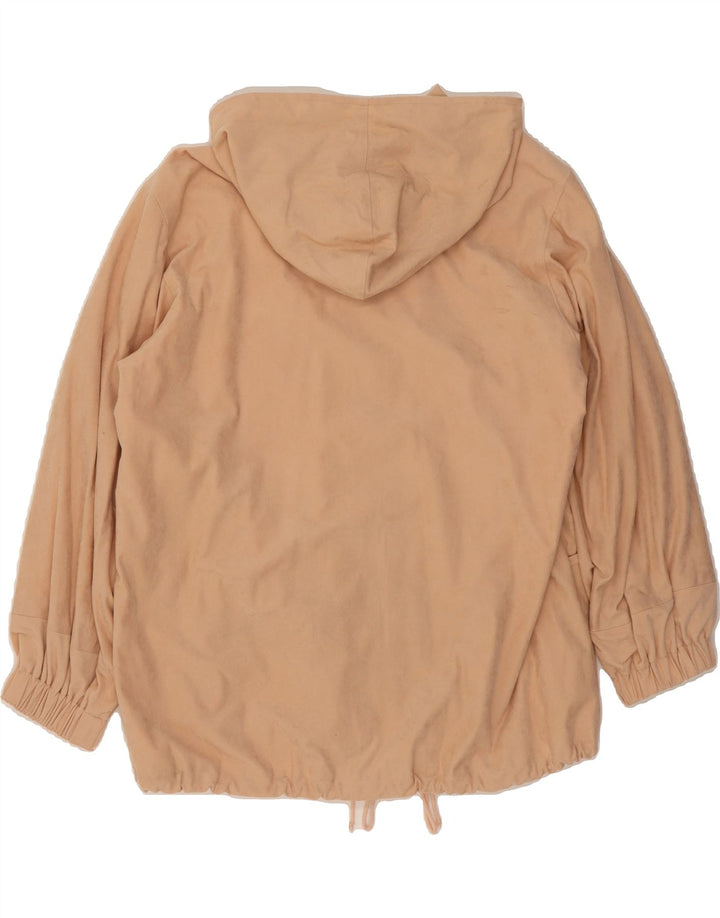 VINTAGE Womens Hooded Bomber Jacket UK 16 Large Pink Vintage Vintage and Second-Hand Vintage from Messina Hembry 