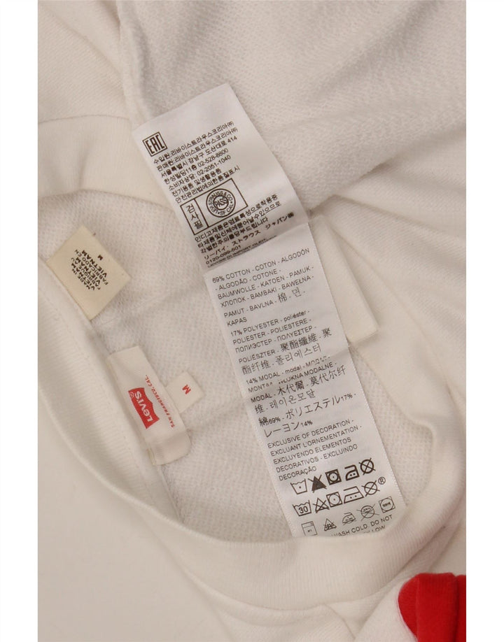 Levi's kratki kratki džemper UK 14 srednje bijele boje