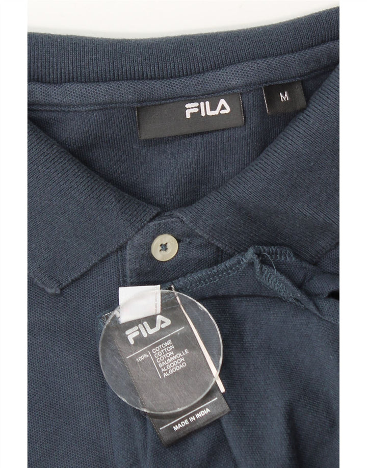 Fila muška polo majica dugih rukava Srednje tamnoplavi pamuk