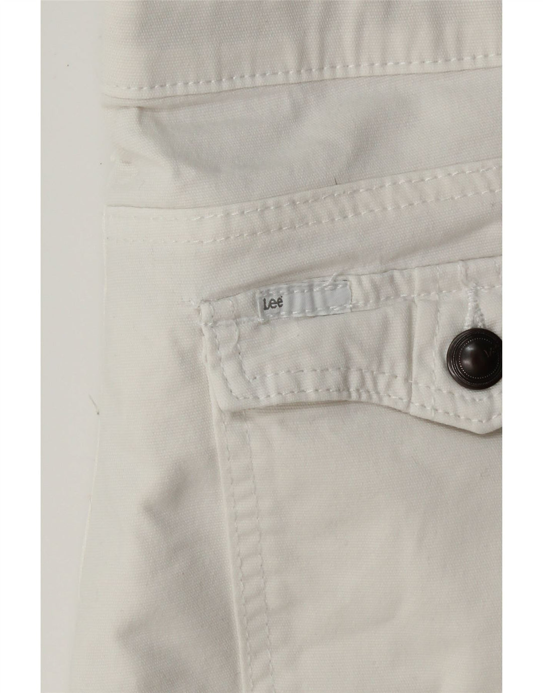 LEE Womens Casual Shorts W34 Large  White Vintage Lee and Second-Hand Lee from Messina Hembry 