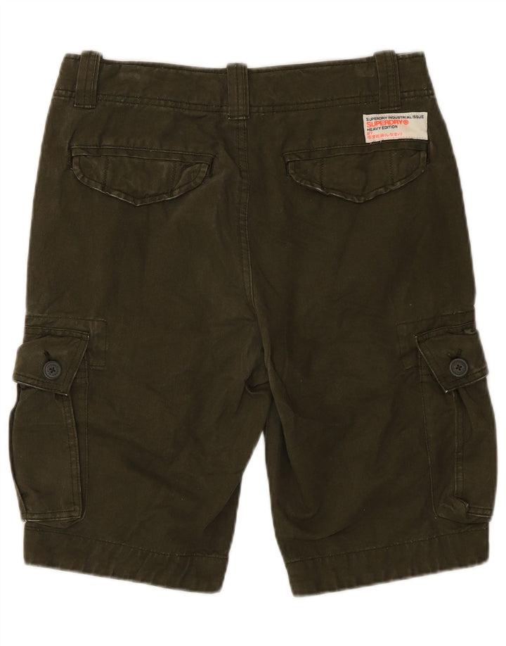 Superdry muške kargo kratke hlače male W29 kaki pamuk