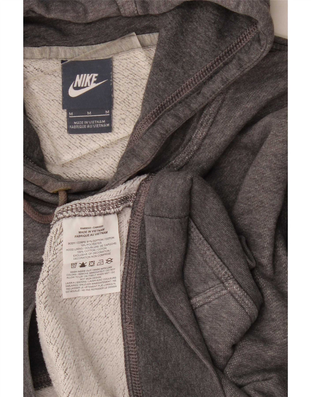 Nike muška majica s kapuljačom srednje sivi pamuk