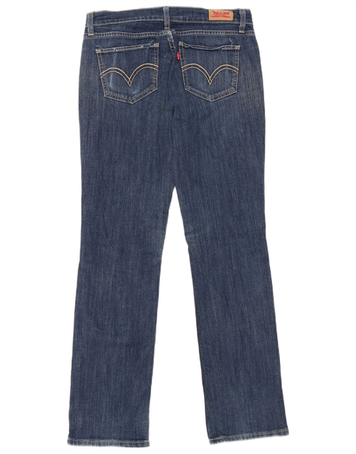 Levi's ženske 524 ravne traperice W29 L32 plavi pamuk