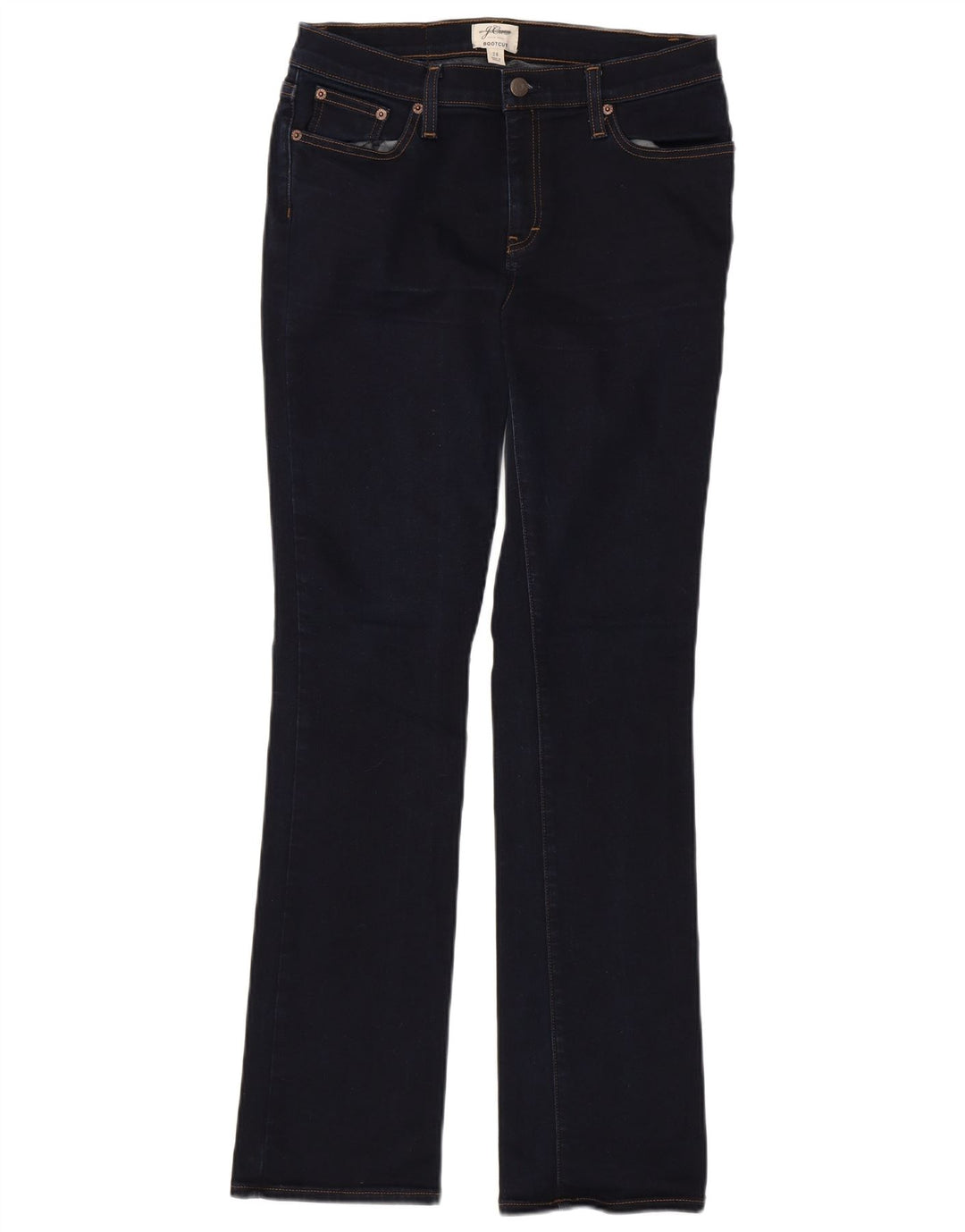 Ženske traperice J. Crew Bootcut W28 L32 tamnoplavi pamuk
