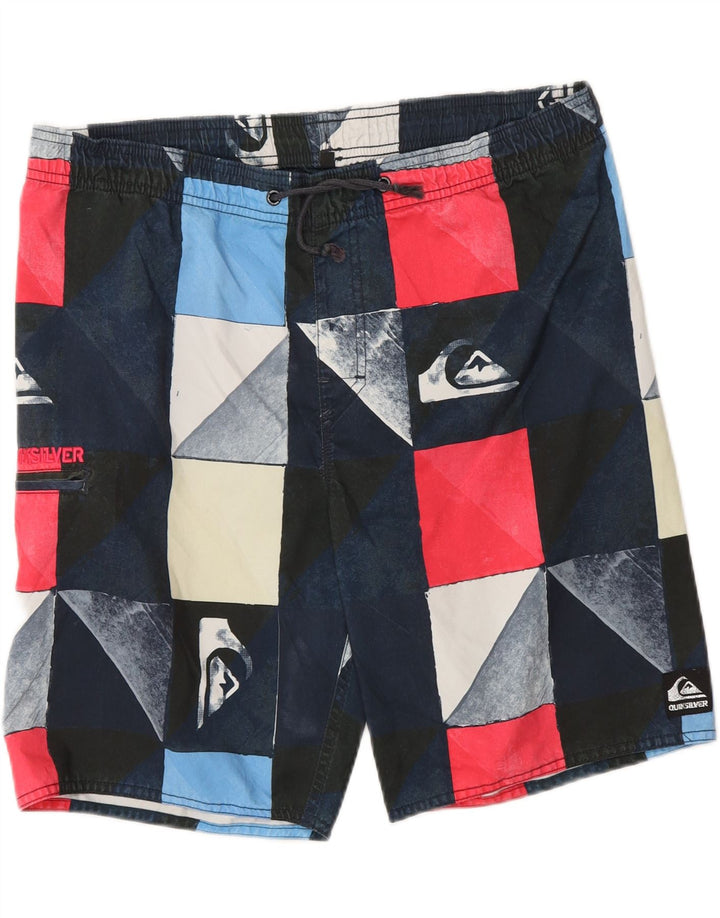 QUIKSILVER Muške kratke hlače za plivanje s grafičkim motivima srednje raznobojne geometrije