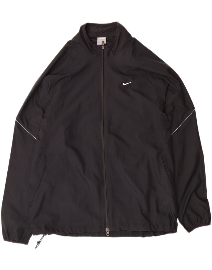 NIKE Muška kišna jakna UK 42/44 veliki crni poliester