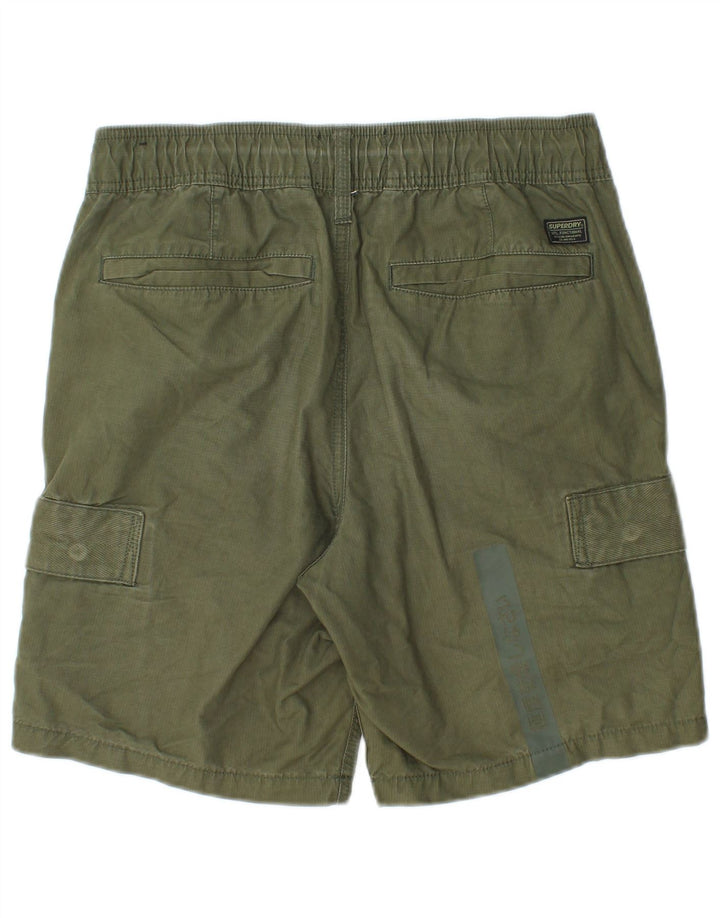 Superdry muške kargo kratke hlače male W30, zeleni pamuk