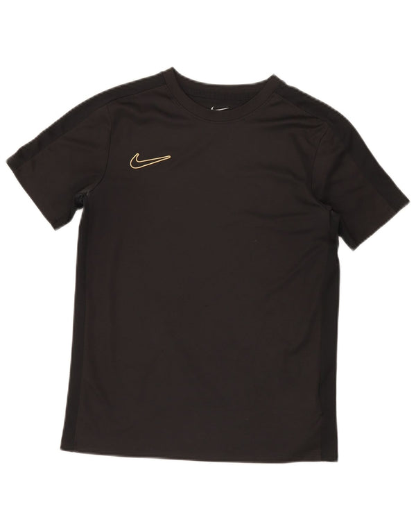 NIKE Boys Dri Fit T-Shirt Top 12-13 Years Veliki crni poliester