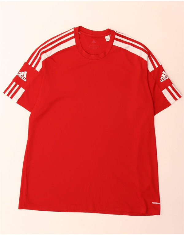 Adidas muška Aeroready majica kratkih rukava XL Red Colourblock poliester