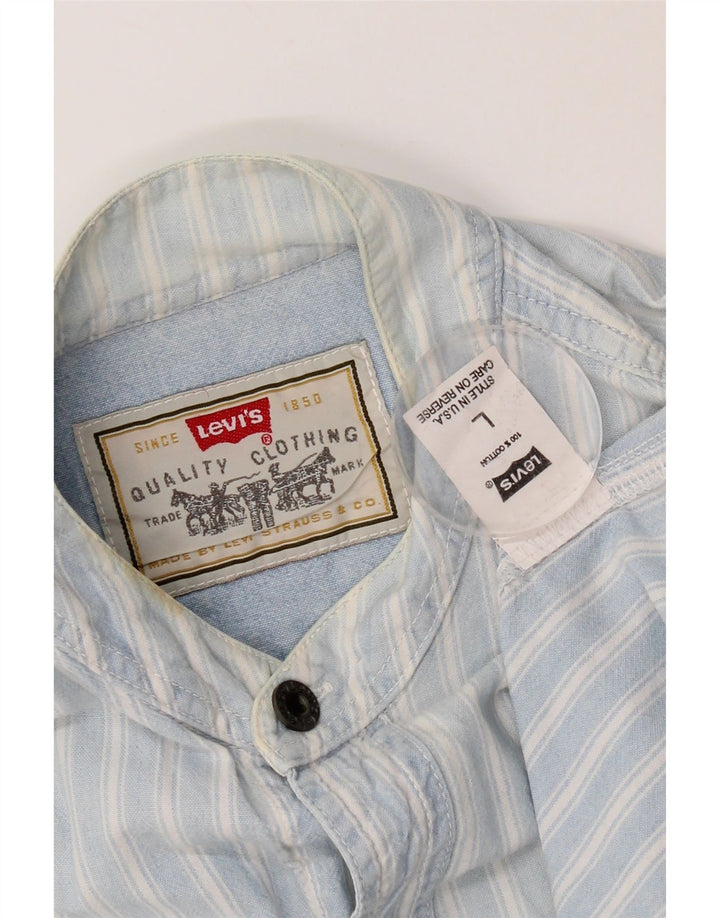 Levi's muška pamučna majica kratkih rukava s velikim plavim prugama