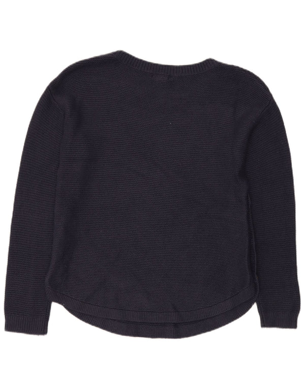 Fat Face ženski džemper s mornarskim izrezom UK 8 Mali mornarsko plava viskoza