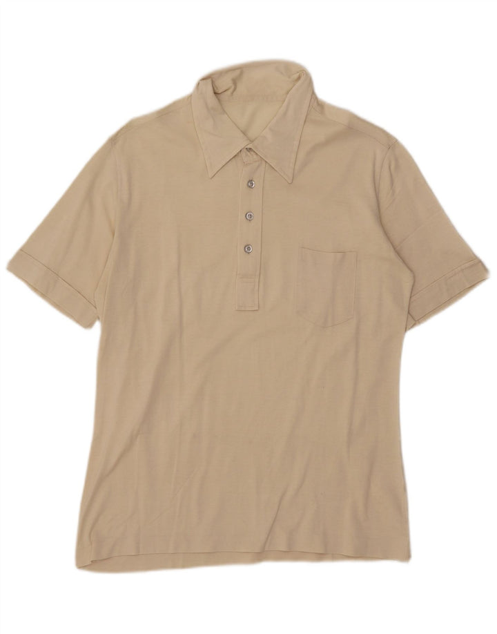 Vintage muška polo majica IT 46 Mala bež