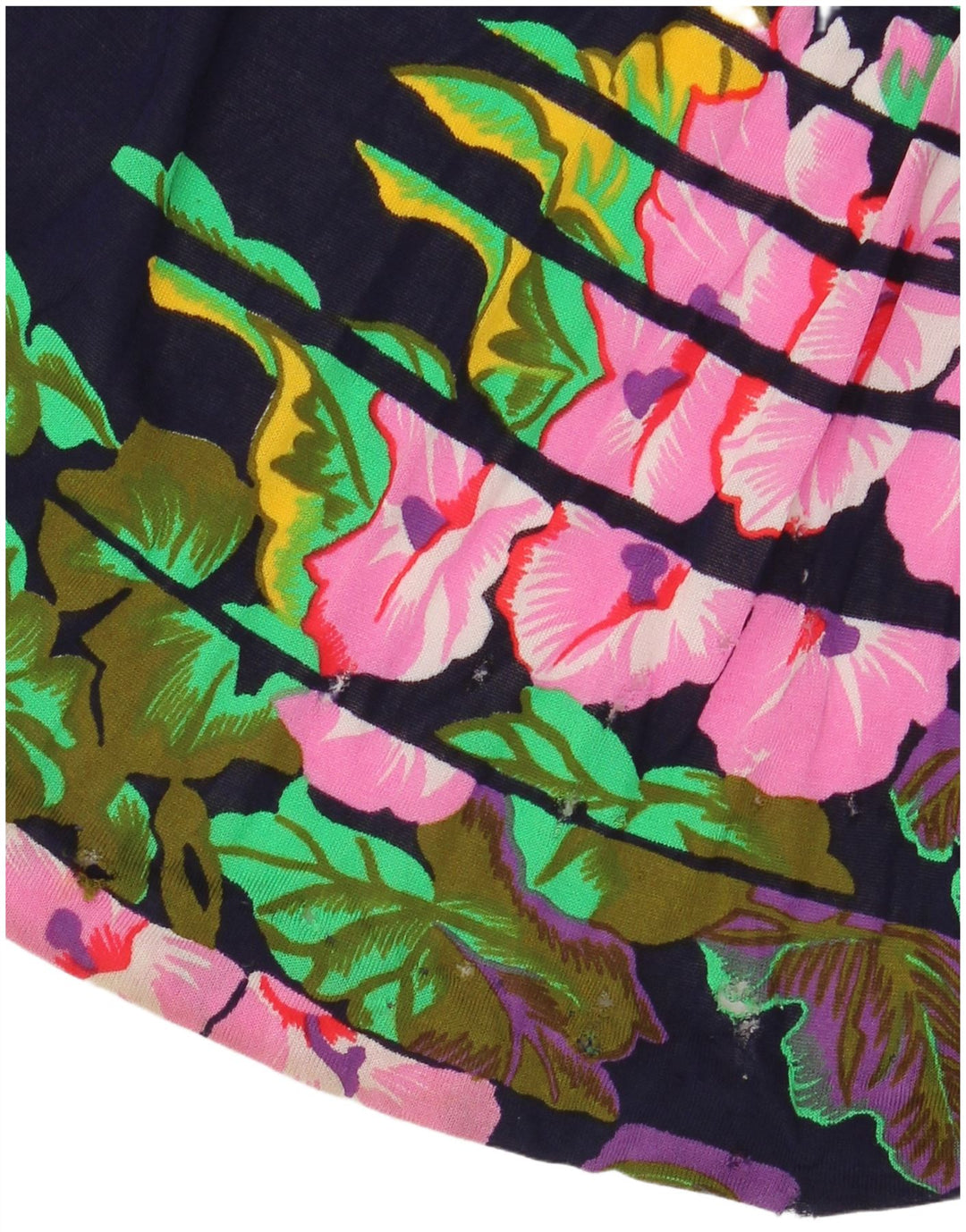 VINTAGE ženska maksi suknja visokog struka IT 40 mala W24 tamnoplava cvjetna