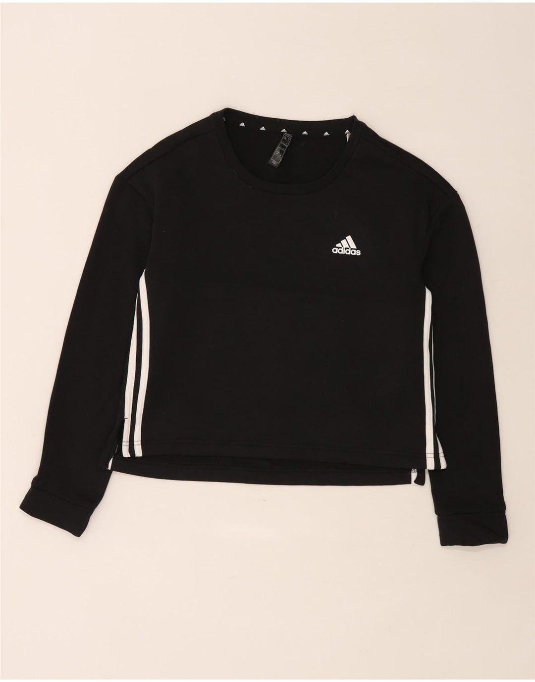 Adidas ženski džemper UK 8/10 mali crni poliester
