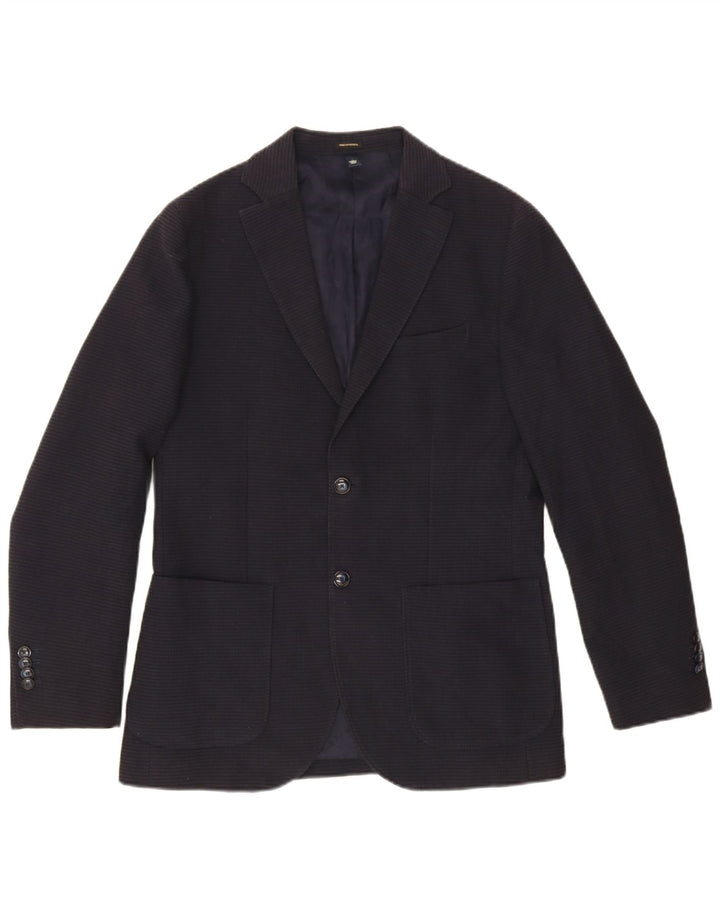 Massimo Dutti muška jakna sa 2 gumba EU 48 srednje tamnoplava acetat