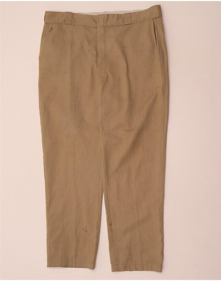 Dickies muške ravne chino hlače W40 L32 bež poliester