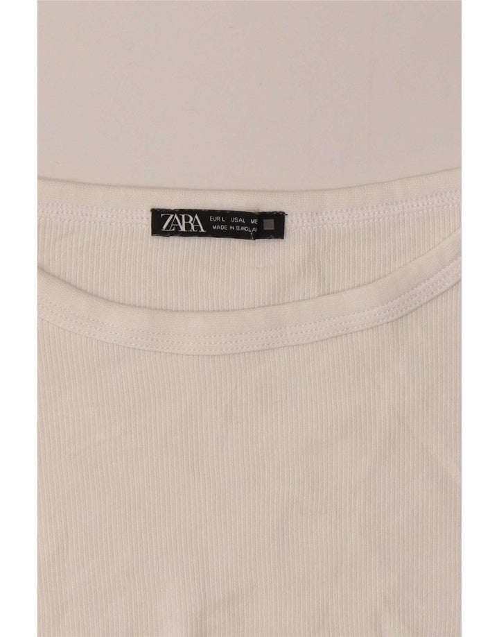 Zara ženska majica dugih rukava UK 14 velika bijela