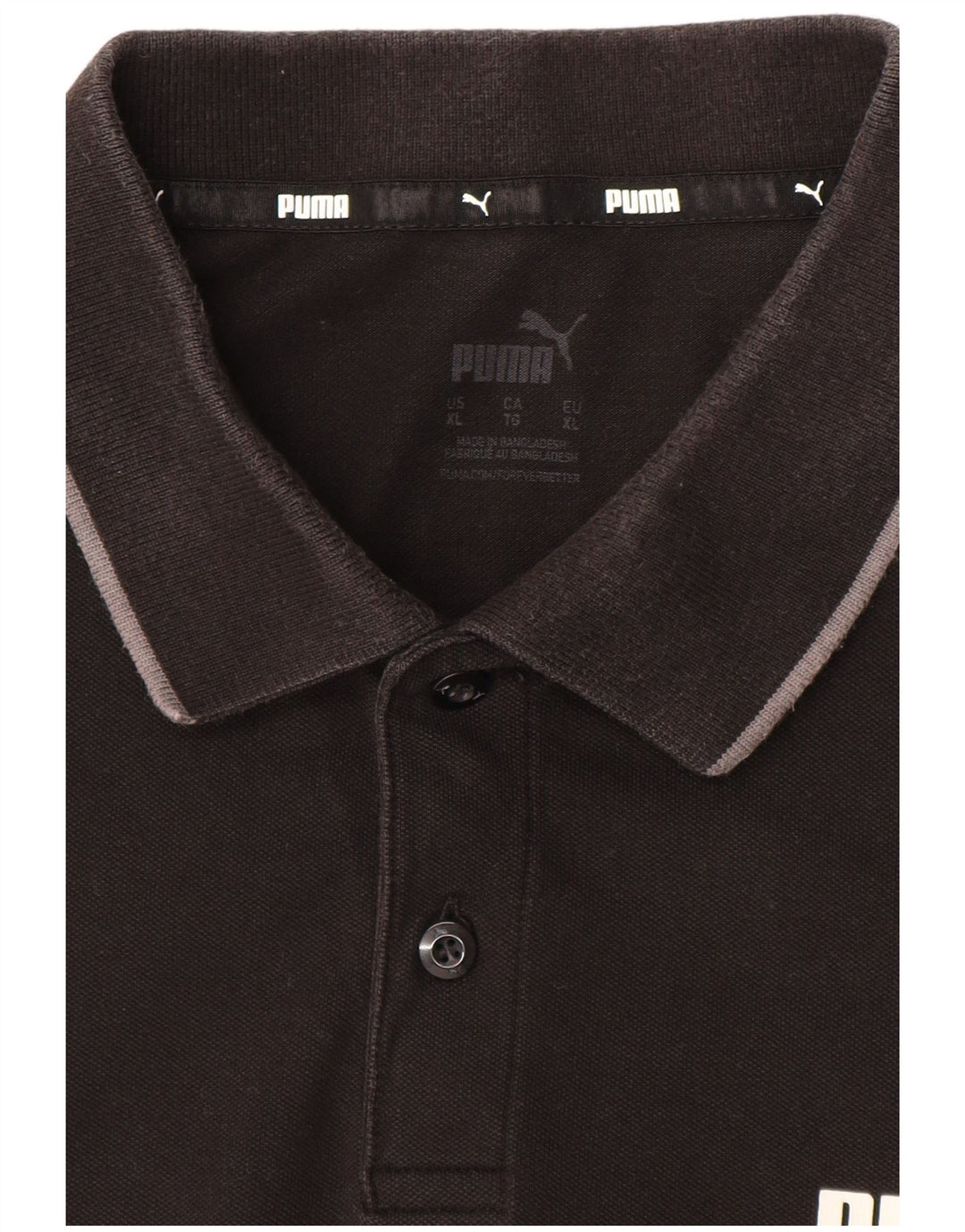 PUMA Mens Polo Shirt XL Black