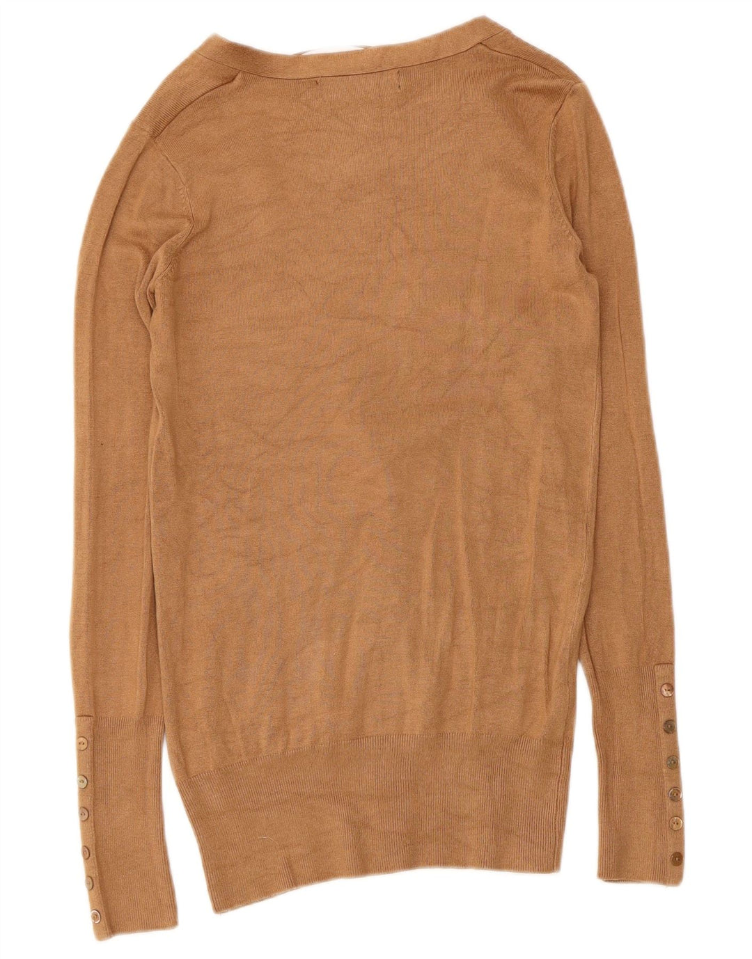 Zara ženski kardigan pulover UK 10 Small Beige Rayon