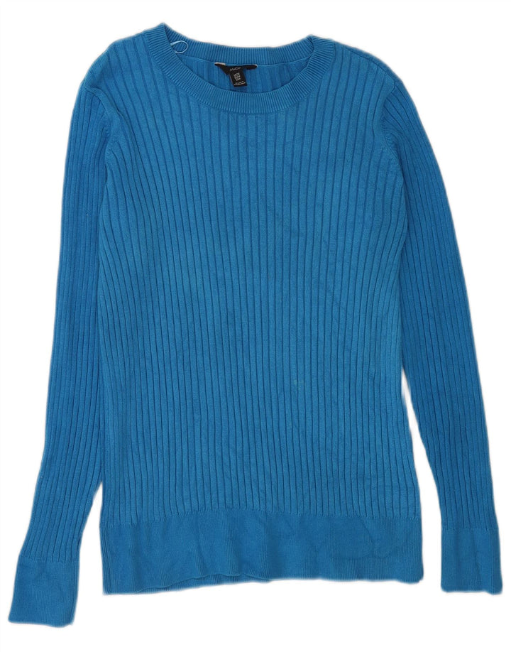 M&Co ženski džemper s veznim izrezom UK 10 Small Blue