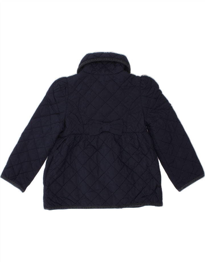 POLO RALPH LAUREN Girls Quilted Jacket 3-4 Years Navy Blue Polyester Vintage Polo Ralph Lauren and Second-Hand Polo Ralph Lauren from Messina Hembry 