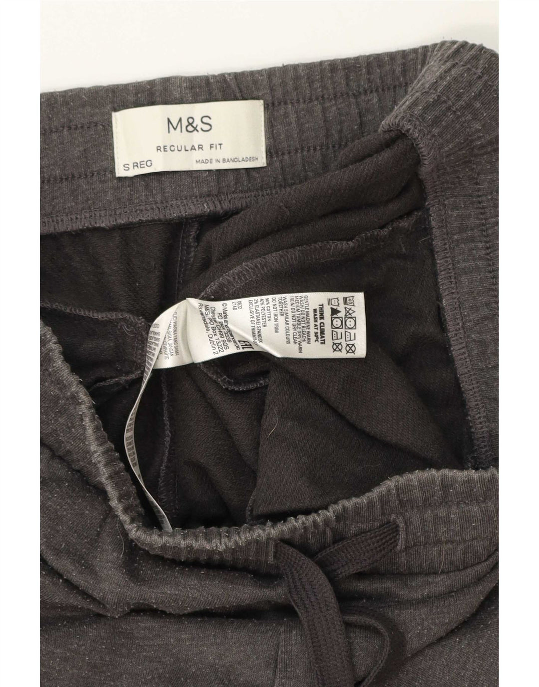 Male, sive pamučne muške trenirke standardnog kroja Marks & Spencer